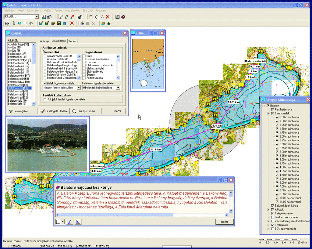 balaton hajózási térkép Geoterc Informatikai és Szolgáltató Kft. honlapja balaton hajózási térkép