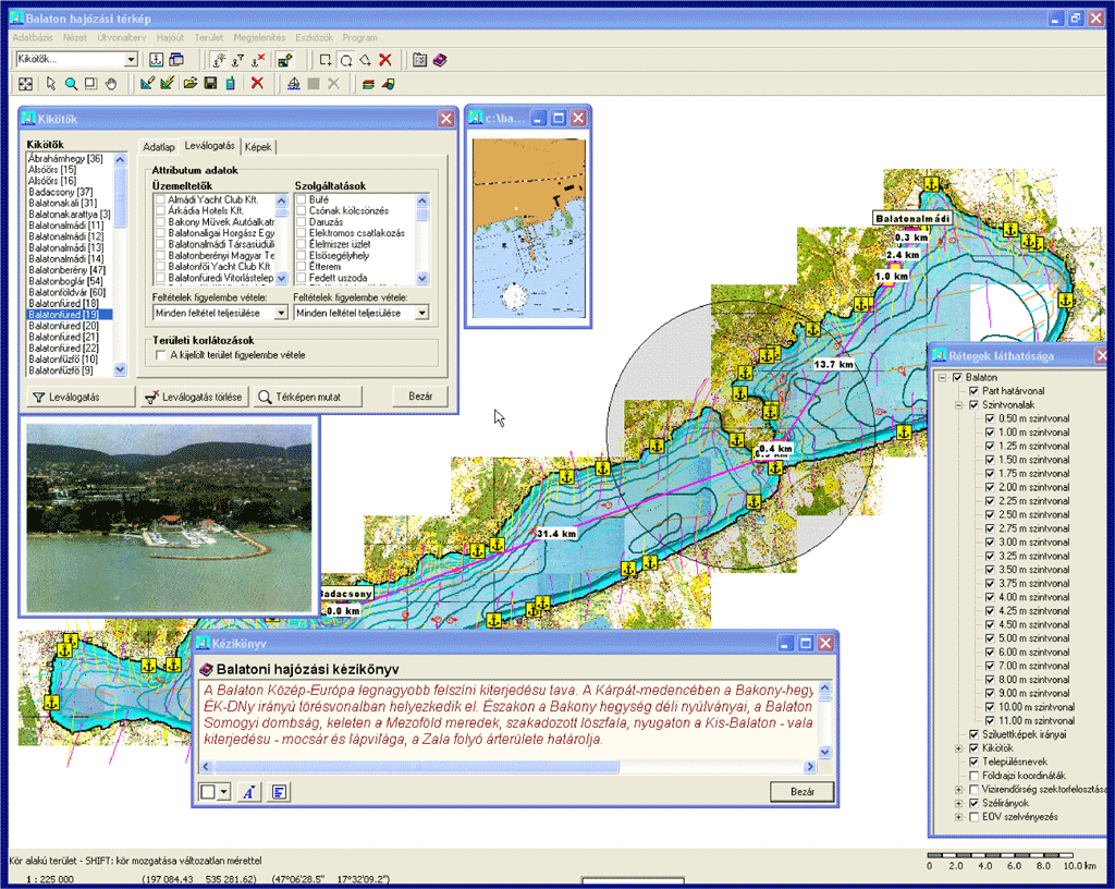 hajózási térkép balaton Geoterc Informatikai és Szolgáltató Kft. honlapja hajózási térkép balaton